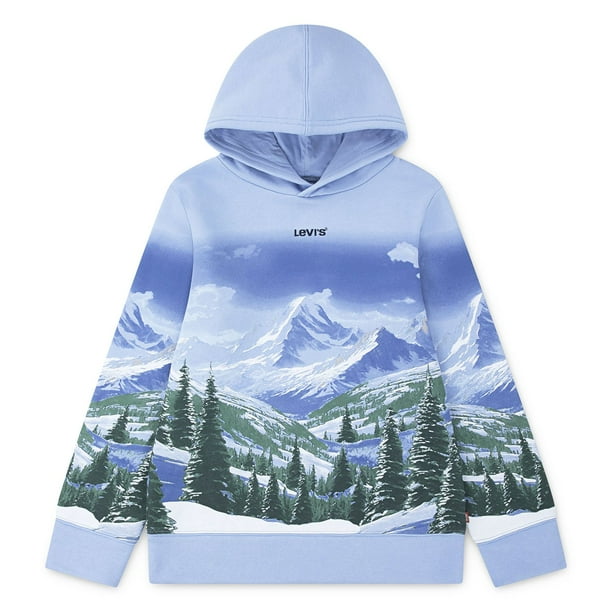 Levi's Kids Sweatshirt - Levi's Batwing Pullover Hoodie (Rose) - Vêtements chez (711894