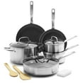 thumbnail image 1 of Greenpan 12-Piece Chatham Stainless Steel Ceramic Nonstick Cookware Set, PFAS Free, 1 of 10