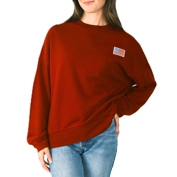 Mighty Fine Women's Americana Crewneck Sweatshirt