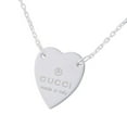 thumbnail image 3 of Gucci Trademark Heart Pendant Necklace in Sterling Silver, 3 of 4