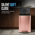 thumbnail image 4 of Simpli-Magic 50 Liter / 13.2 Gallon Step Trash Can with Soft-Close Lid, Hands-Free Foot Pedal, Built-In Odor Filter, Smudge Resistant Finish for Kitchen, Office, Dorm, Multiple Colors, 4 of 6