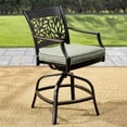 thumbnail image 2 of Member's Mark Savannah Round High Patio Fire Dining Set with Sunbrella Fabric, 7pc, 2 of 4