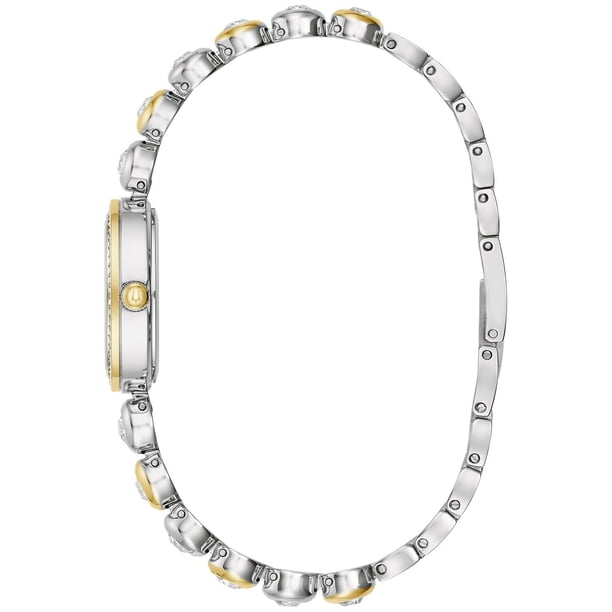 Bulova Women\'s Two-Tone Crystal Bracelet Watch - Gold & Silver Bulova Women main image 4