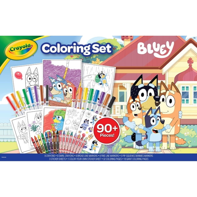 Crayola Coloring Kit, Pokemon & Bluey