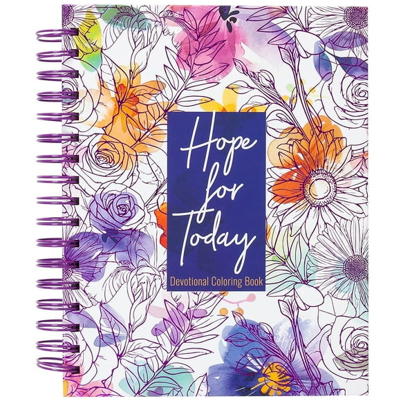 Hope for Today Devotional Coloring Book, Spiral Bound