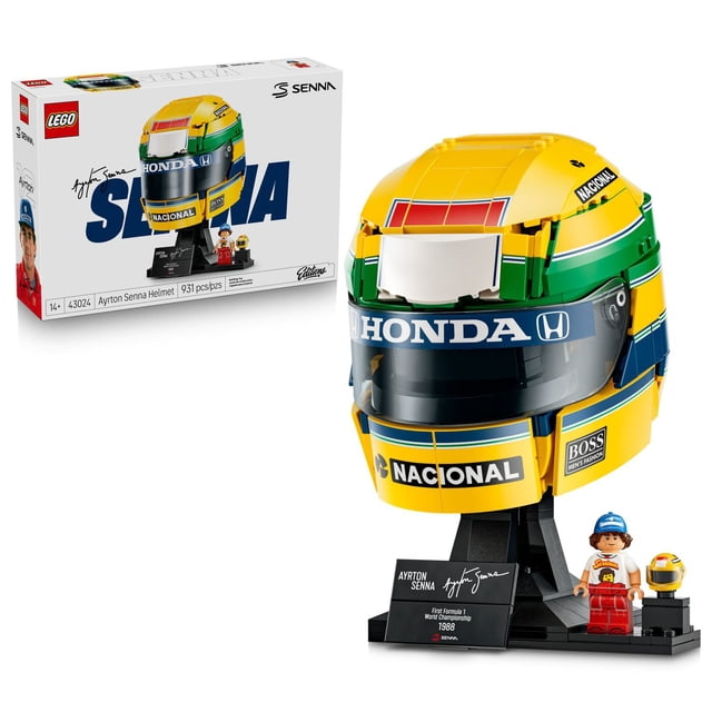 LEGO Editions Ayrton Senna Helmet Building Set, 931 pc.