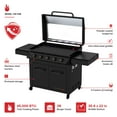 thumbnail image 4 of Nexgrill Daytona Pro 5-Burner NitroGuard Propane Gas Griddle w/ Cover, 4 of 12