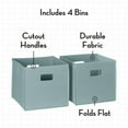 thumbnail image 4 of RiverRidge Kids Corner Playroom 6 Cubby Cabinet with 4 Folding Storage Bins, 4 of 7
