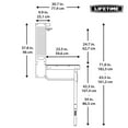 thumbnail image 10 of Lifetime Wall-Mounted Powder-Coated Folding Work Table, 10 of 12