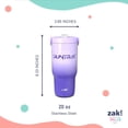 thumbnail image 5 of Zak Designs KPop 20oz Stainless Steel Sutton Flex Grip Siply Tumbler Set, 2-Pack, 5 of 7