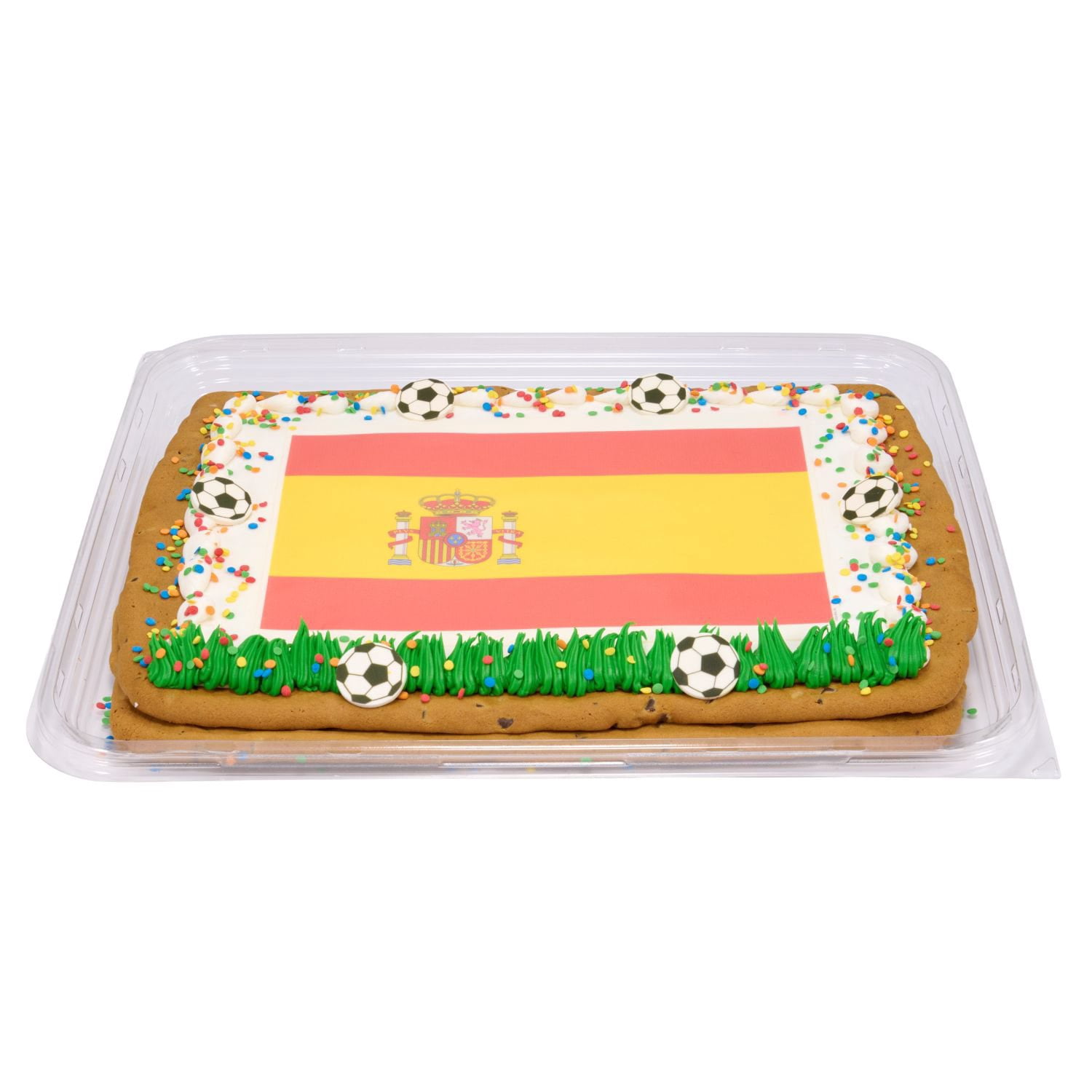 Global Soccer Half Sheet Cookie Cake