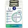 thumbnail image 1 of U Style 3-Pack Antimicrobial Acrylic Clipboard with Microban, 12.44" x 8.89", Low Profile Clip, White, 1 of 4