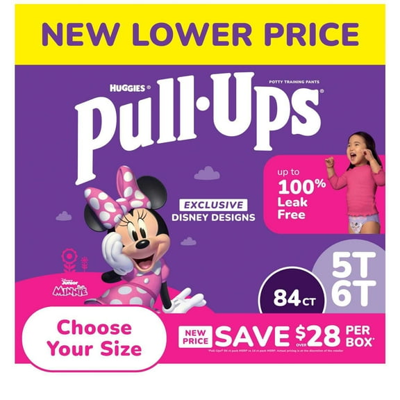 Huggies Pull-Ups Training Pants for Girls, Sizes 2T-6T