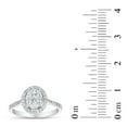 thumbnail image 4 of 0.75 CT. T.W. Oval Shaped Diamond Halo Ring in 14K Gold, 4 of 4