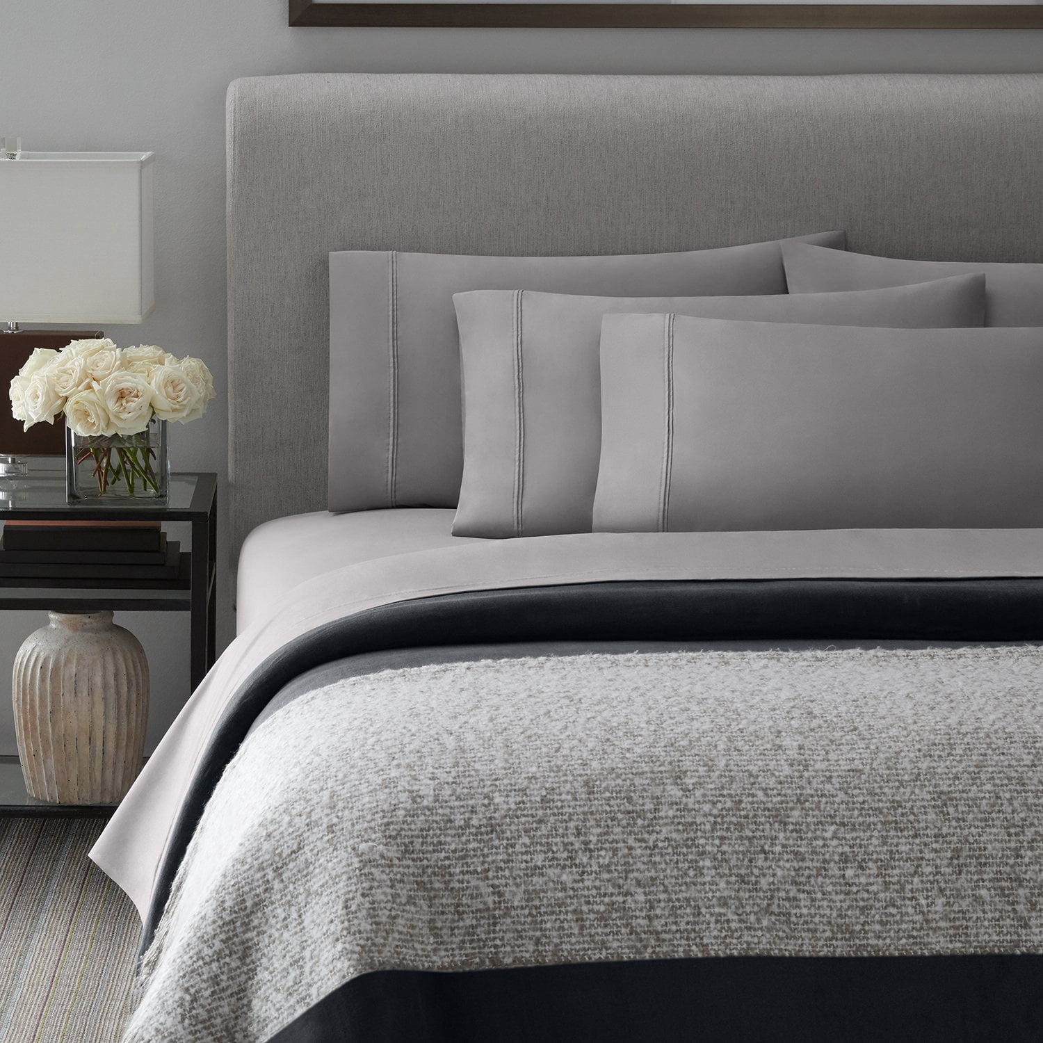 Member’s Mark Hotel Premier Collection 700-Thread-Count Solid Egyptian Cotton Sheet Set, King Size - Samsclub.com