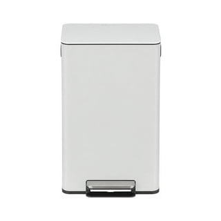 Simpli-Magic Infinity Edge 50 Liter / 13.2 Gallon Rectangular Step Trash Can, Hands-Free Soft-Close Lid, Premium Fingerprint-Resistant Finish for Kitchen and Recycling, Choose Color
