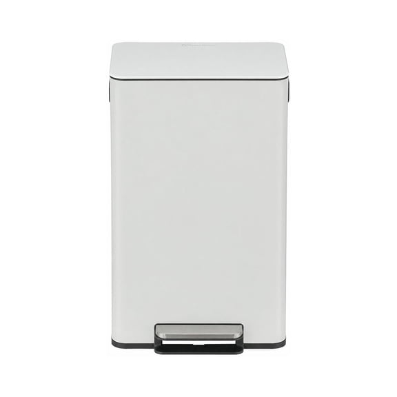 Simpli-Magic Infinity Edge 50 Liter / 13.2 Gallon Rectangular Step Trash Can, Hands-Free Soft-Close Lid, Premium Fingerprint-Resistant Finish for Kitchen and Recycling, Choose Color