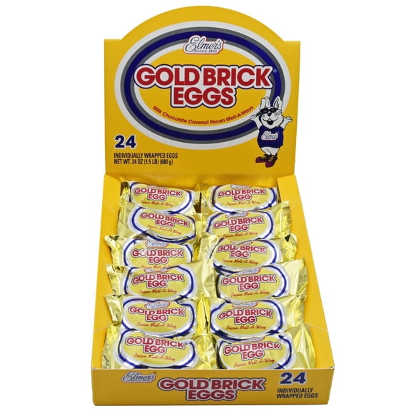 Elmer's Milk Chocolate Gold Brick Easter Eggs, 24 ct.