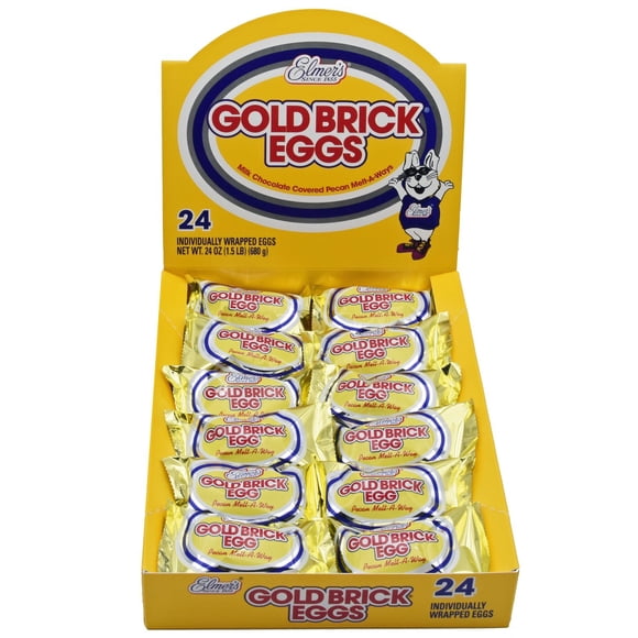 Elmer's Milk Chocolate Gold Brick Easter Eggs, 24 ct.