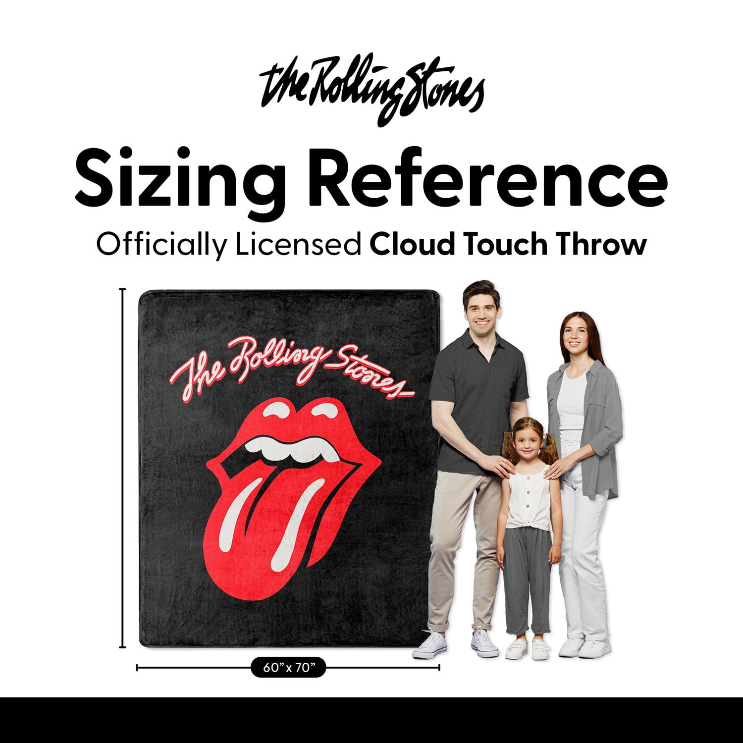 Classic Rock Band Luxury Throw Blanket, 60