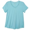 thumbnail image 1 of Tangerine Active V-Neck Tee, 1 of 4