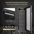 thumbnail image 6 of Lanbo 24 Inch 153 Bottle Wine Cooler Seamless Stainless Steel Door, 6 of 9