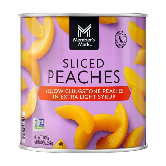 Member's Mark Sliced Peaches in Extra Light Syrup, 104 oz.