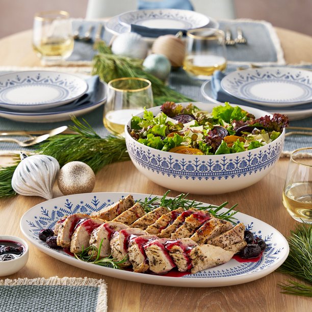 Member's Mark 2-Piece Stoneware Holiday Serveware Set - Samsclub.com