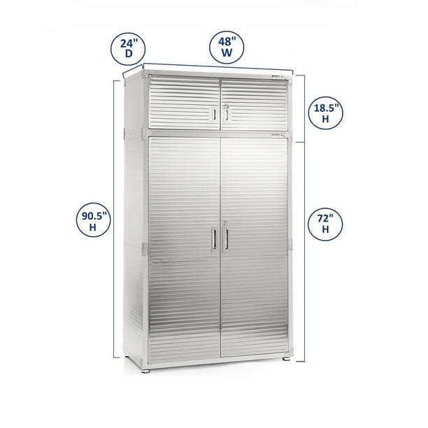 Seville Classics UltraHD 8-Piece Steel Garage Cabinet Storage Set