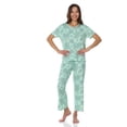 thumbnail image 3 of Flora Nikrooz 2 Piece Short Sleeve Capri PJ Set, 3 of 10