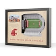 thumbnail image 1 of YouTheFan Washington State Cougars 25-Layer Football Stadium View 3D Wall Art, 1 of 5