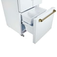 thumbnail image 7 of Hamilton Beach 17.7 Cu. Ft. French Door Refrigerator, Frost-Free, White with Brushed Gold Handles, 7 of 14