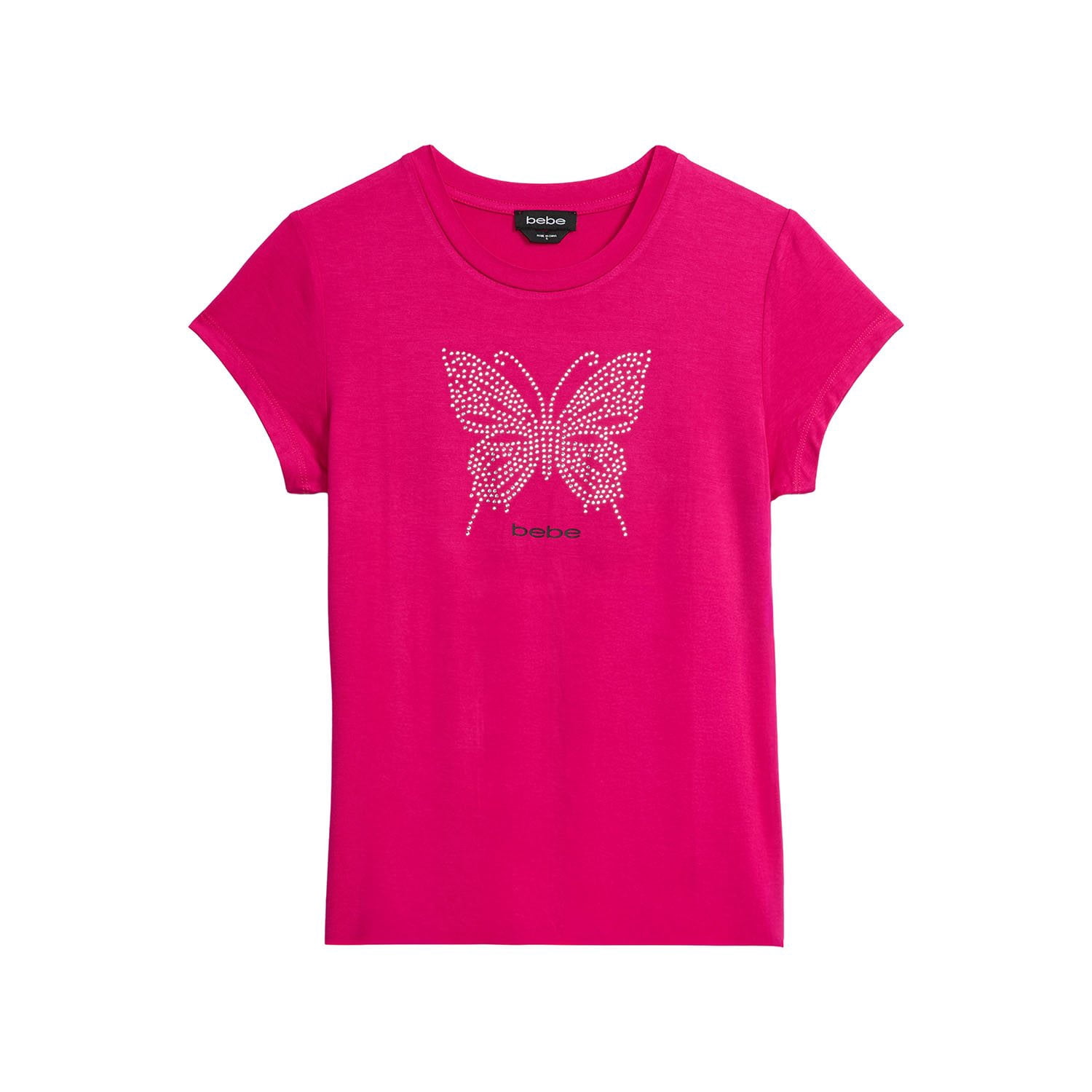 Bebe Women's Short Sleeve Rhinestone Logo T-Shirt - Samsclub.com