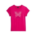 thumbnail image 4 of Bebe Women's Short Sleeve Rhinestone Logo T-Shirt, 4 of 6