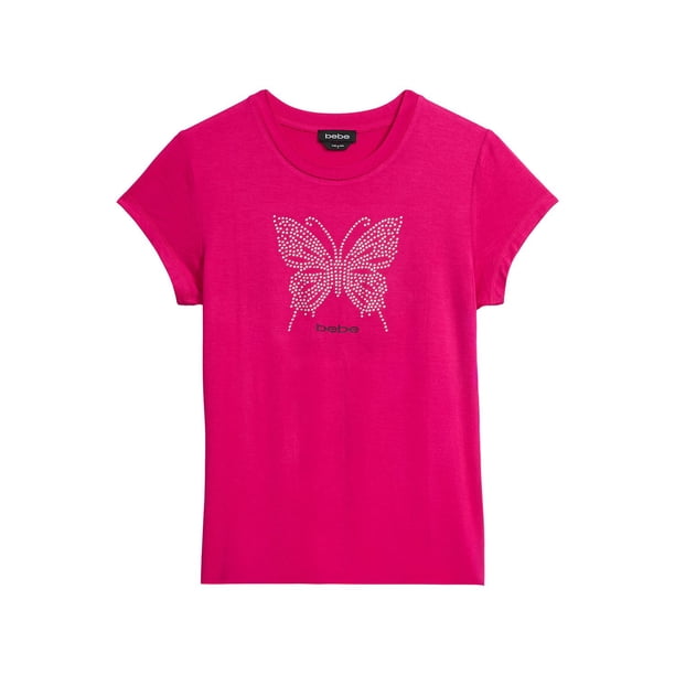 Bebe Women's Short Sleeve Rhinestone Logo T-Shirt - Samsclub.com