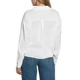 thumbnail image 2 of Express Women's Satin V-Neck Shirt, 2 of 6