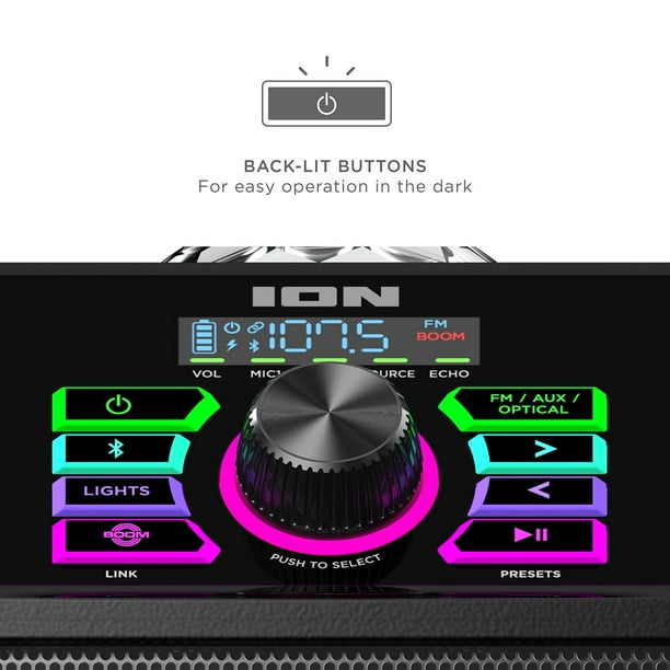 ION Audio Party Rocker Max Portable Speaker with Party Theme