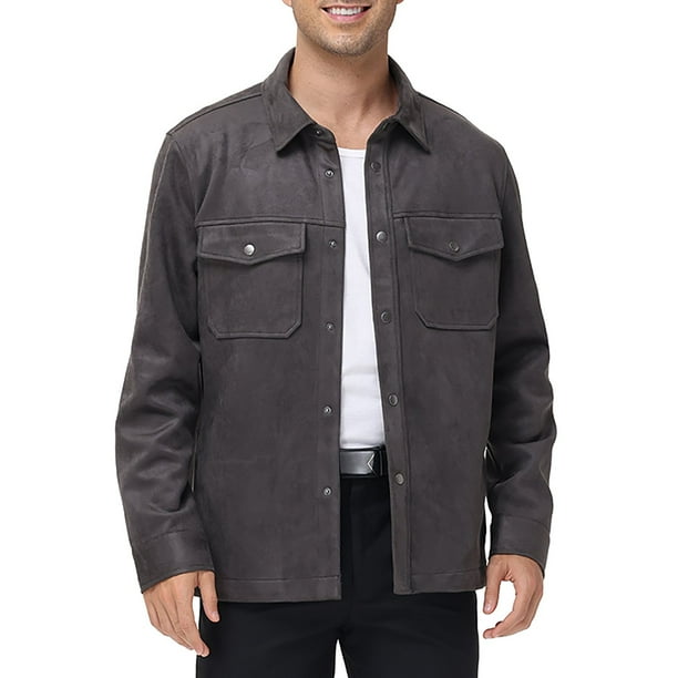 Frye Men's Faux Suede Shirt Jacket - Samsclub.com