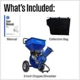 thumbnail image 4 of Westinghouse 3 in. Dia 212cc 3-in-1 Gas Powered Wood Chipper Shredder Mulcher, 4 of 11