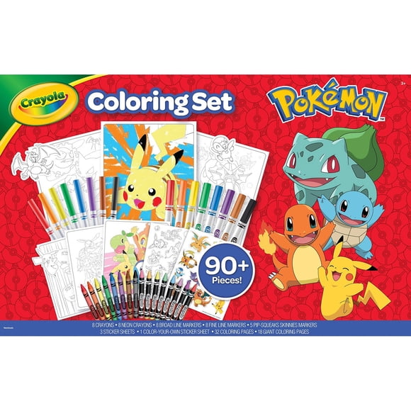 Crayola Coloring Kit, Pokemon & Bluey