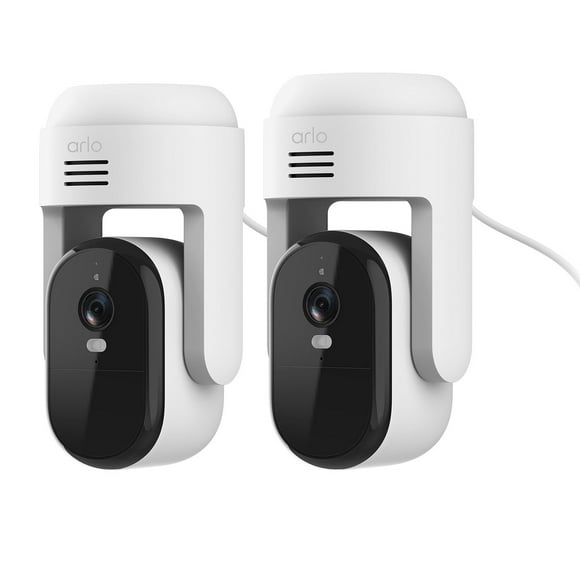 Arlo Essential Pan Tilt  Outdoor Security Camera 2K, 2-Pack