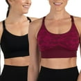 thumbnail image 1 of Member's Mark Women's 2 Pack Seamless Adjustable Sports Bra, 1 of 8