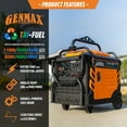 thumbnail image 4 of 11000/8500-Watt Genmax Tri Fuel Portable Inverter With Co Sensor + Remote Electric Start / Folding Handle, 4 of 11