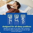 thumbnail image 6 of Sealy Dreamlife Medium Firm Gel Memory Foam Pillow, 6 of 9