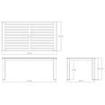 thumbnail image 8 of Member's Mark Lisbon Teak Deep Dining Set with Sunbrella Fabric, 7pc, 8 of 8