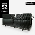 thumbnail image 3 of Hampden Furnishings 52pk Folding Chair, Black, with Ava Dolly, 3 of 8