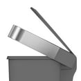 thumbnail image 5 of simplehuman 12-Gal Rectangular Step Can with Liner Pocket, Grey Plastic, 5 of 6