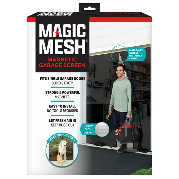 Magic Mesh Hands Free Magnetic Screen Door, Choose Size