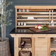 thumbnail image 4 of Backyard Discovery 48" Cedar Buffet Hutch Serving Station with Steel Countertop, 4 of 13
