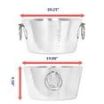 thumbnail image 8 of SKI 30 Quart Hammered Double Walled Stainless Steel Beverage Tub, 8 of 9
